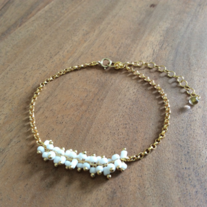 Thin White Grapes Bracelet
