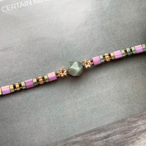 Tila NatGem Geom 24K Bracelet - Rose