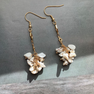 White Turquoise Grapes Earrings