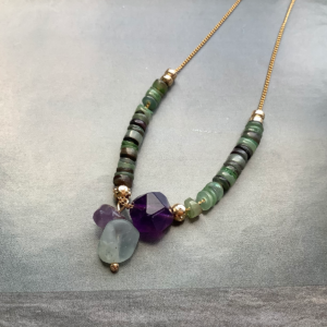 Green 18K SeaGem Fluorite Necklace