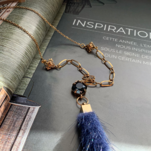 Fluffy Charm S.Steel Necklace